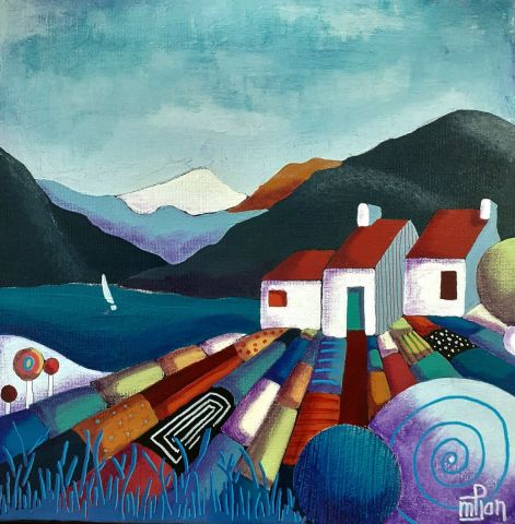 L'artiste Marie-Pierre JAN - Le petit étang A 30X30