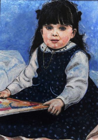 Peinture : Une petite fille - Patmor