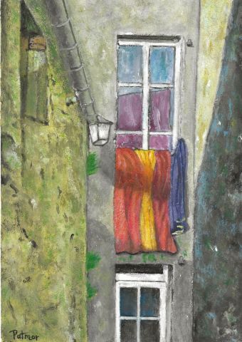 Peinture : Ruelle à Montaigu Vendée - Patmor