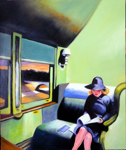 Peinture : Compartiment C - Martine YVOREL