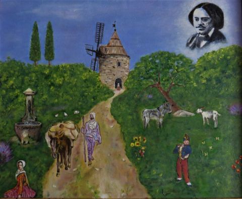 Peinture : La provence de Daudet - Patmor