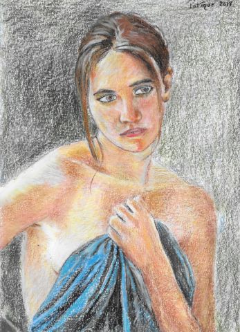 Peinture : Femme après sa toilette - Patmor