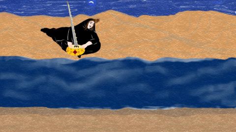 Peinture : La Diva du Désert - Aminata Niang