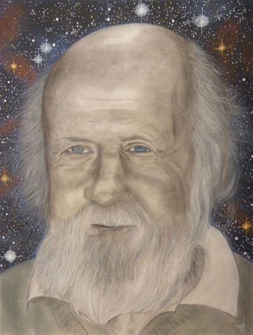 Peinture : Hubert Reeves - Jean-Alexandre