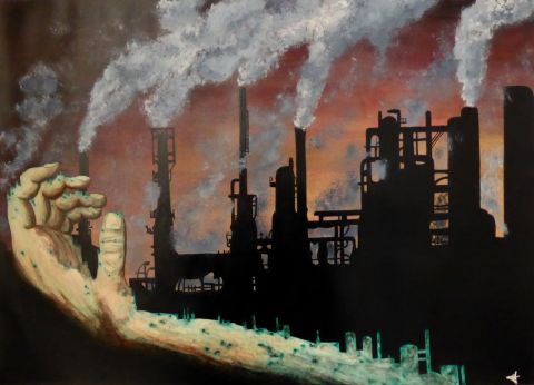 Peinture : Virus - Jean-Alexandre