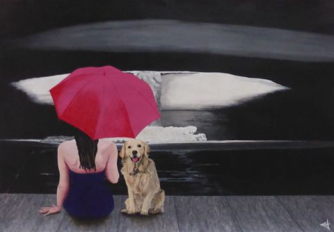 Peinture : La vie en rose - Jean-Alexandre