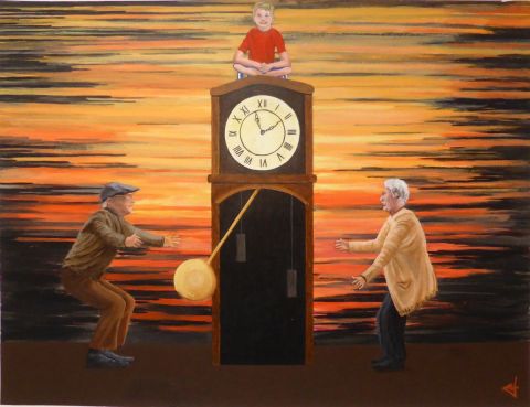 Peinture : Le temps - Jean-Alexandre