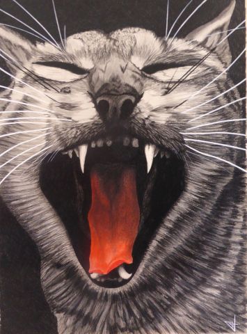 Peinture : Félin - Jean-Alexandre