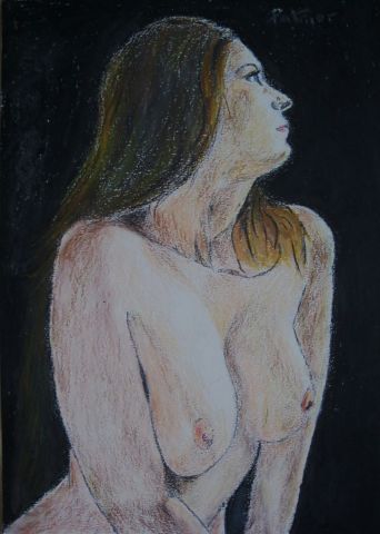 Peinture de Patmor : Buste de femme nue