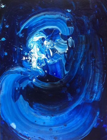 Peinture de Jean-Philippe ESTEBENET : La révélation du warlock