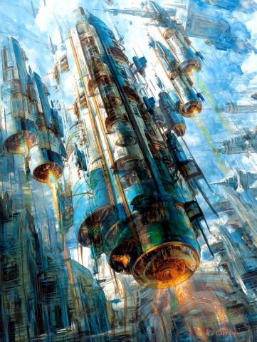 Art numerique de Corbu Pierre : Spaceship Quantum 01