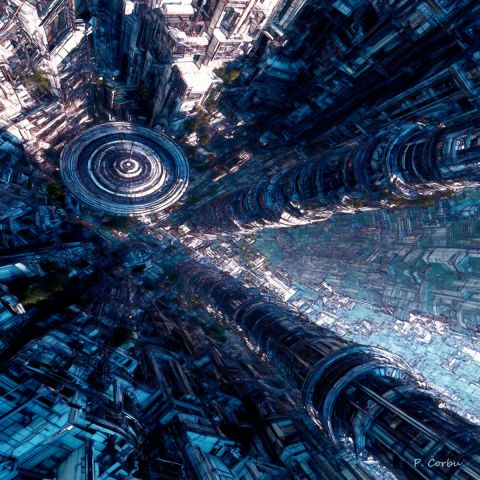 Art numerique de Corbu Pierre : URBAN QUANTUM 02