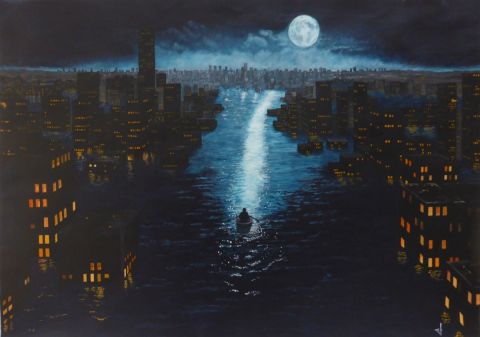 Peinture de Jean-Alexandre : Seul