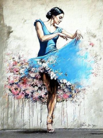 Art numerique de Françoise DELEGLISE : danseuse 1