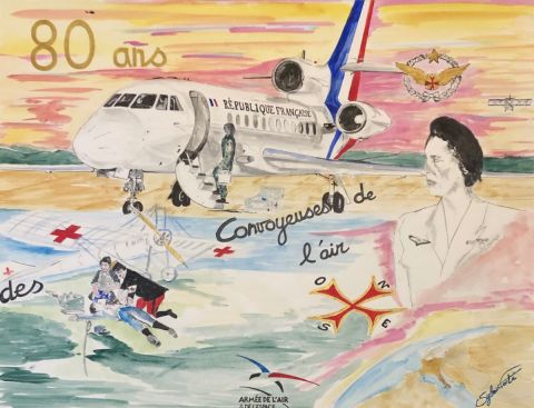 Peinture de COMETE : 80 ANS DES CONVOYEUSES DE L'AIR