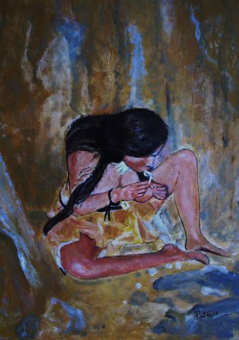 Peinture de Patmor : Femme de la préhistoire