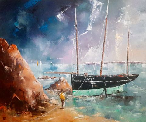 Peinture by pvi : Cancalaise amarré