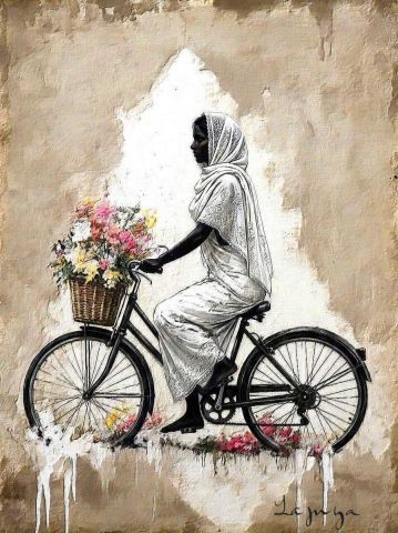 Art numerique de Françoise DELEGLISE : Elle part