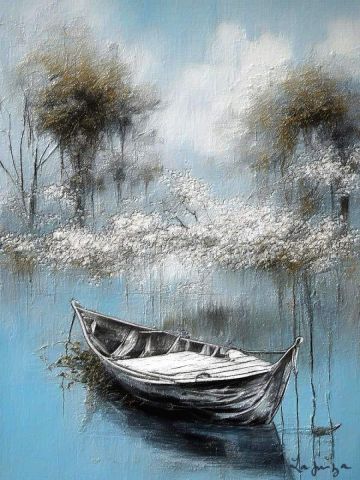 Art numerique de Françoise DELEGLISE : bord de mer 7