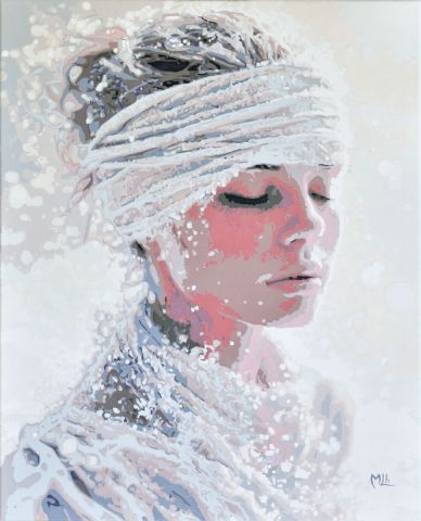 Peinture de Michel Lheureux : Winter peace