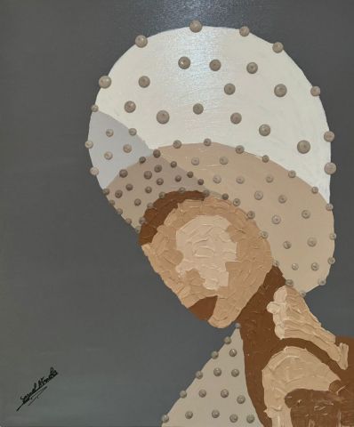 Peinture de zenvia art gallery : pearly silence