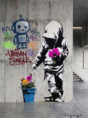 Art numerique de Françoise DELEGLISE : Urban jungle