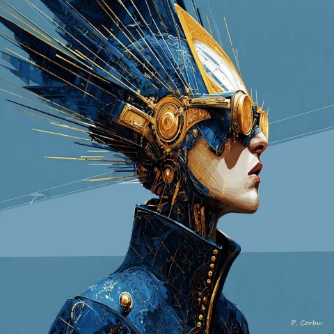 Art numerique de Corbu Pierre : Woman Quantum 01
