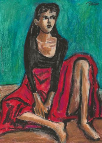 Peinture de Patmor : Rouge et noir