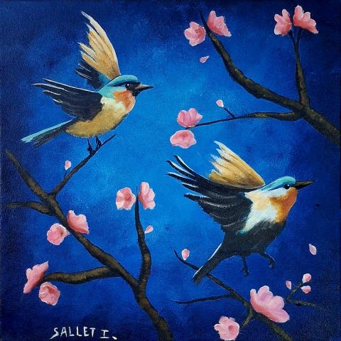 Peinture by isabelle sallet  : BRISE DE PRINTEMPS