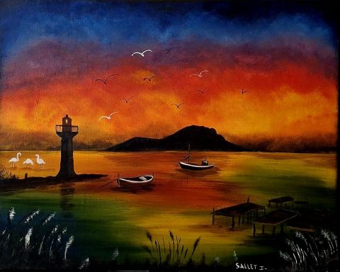 Peinture by isabelle sallet  : MONT SAINT CLAIR