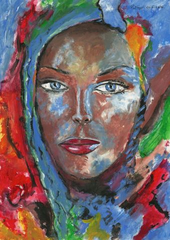 Peinture de Patmor : Visage de femme