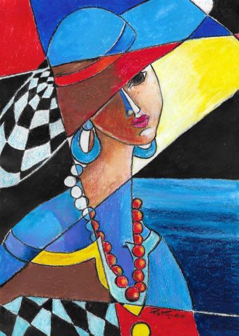 Peinture de Patmor : Jeune femme pensive