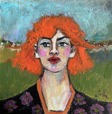 Peinture de soffya : L'Irlandaise
