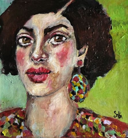 Peinture de soffya : La rencontre de Vittoria
