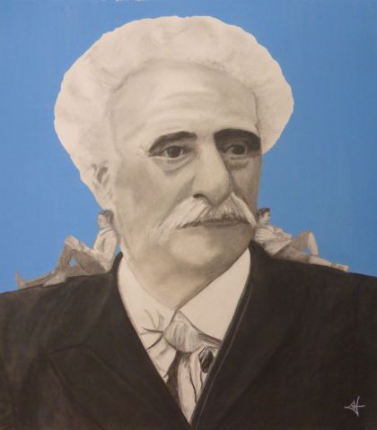 Peinture de Jean-Alexandre : Paul Lafargue Le droit à la paresse