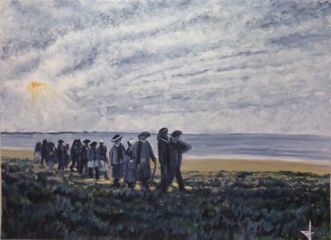 Peinture de Jean-Alexandre : Procession