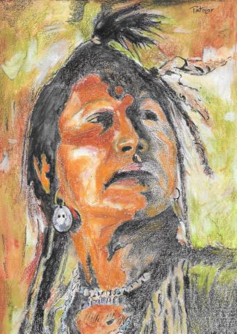Peinture de Patmor : Indien Arapaho