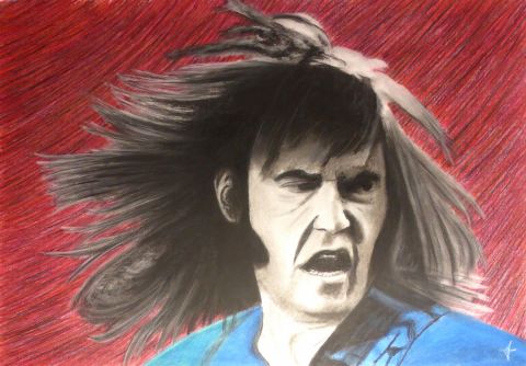 Peinture de Jean-Alexandre : Neil Young