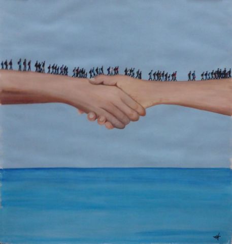 Peinture de Jean-Alexandre : Demain peut être.