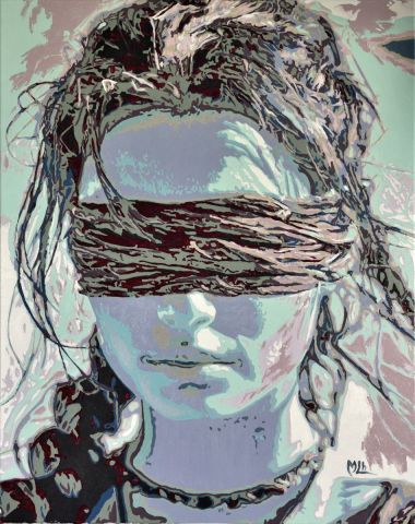 Peinture de Michel Lheureux : Derrière ce regard