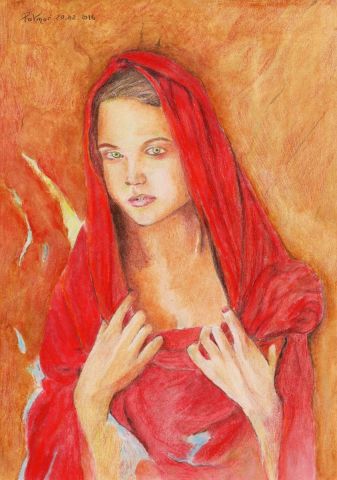 Peinture de Patmor : Le petit chaperon rouge