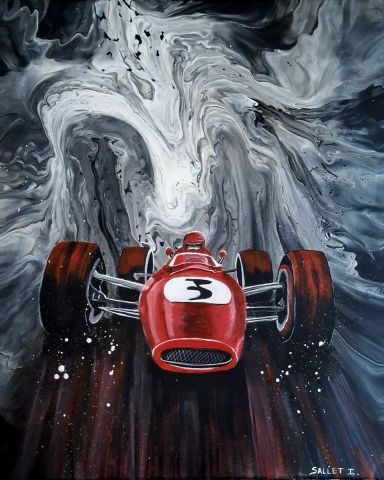 Peinture de isabelle sallet  : L'ECHAPPEE BELLE