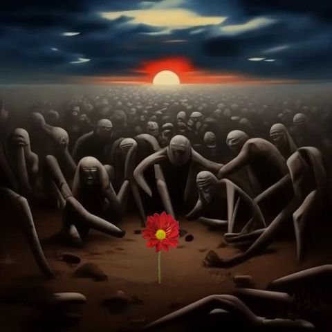 Art numerique de Alex Ander : La survivante.