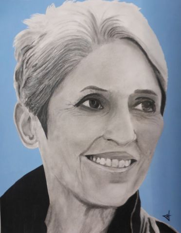 Peinture de Jean-Alexandre : Joan Baez
