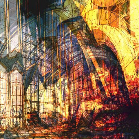 Art numerique de Corbu Pierre : Archi Quantum 01