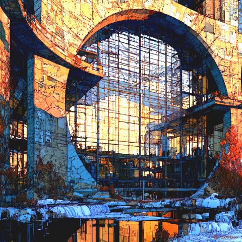 Art numerique de Corbu Pierre : Archi Quantum 02