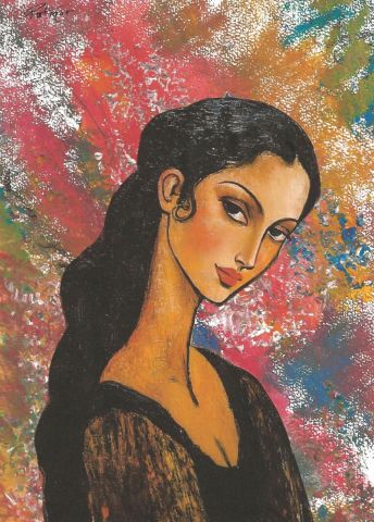 Peinture de Patmor : Elle nous interroge