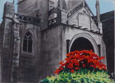 Peinture de Jean-Alexandre : Eglise de Locronan