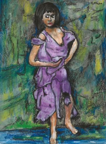 Peinture by Patmor : La mendiante