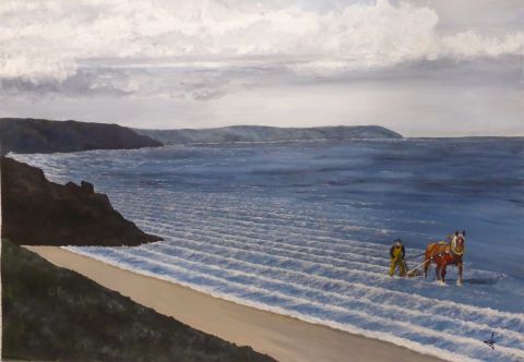 Peinture de Jean-Alexandre : Le faiseur de vagues